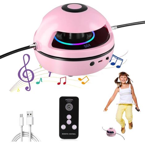 Corda per saltare elettronica per bambini, corda per saltare intelligente con telecomando, schermo LED, livelli di velocità 1-10 (1/5)