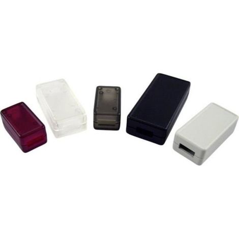 Boîtier USB - ABS Noir RAL 9005 - Dimensions 35 x 20 x 15 5 mm - Pour Montage Électronique - 1 Pièce (1/4)