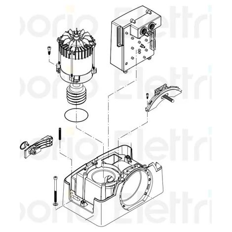 beninca pièce détachée moteur électrique pour bull20hea 968600982