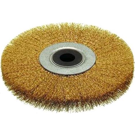 Spazzola Circolare Fili Ondulati Foro Mm.13-20 Mm. 125X20