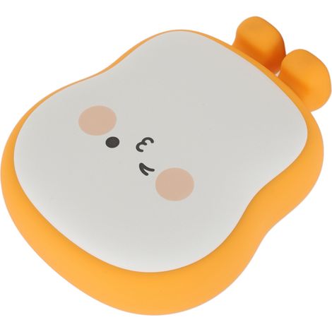 Chauffe-mains électrique Cute Toast, rechargeable par USB, batterie externe 6000 mAh pour la maison et le bureau, couleur blush. (1/5)