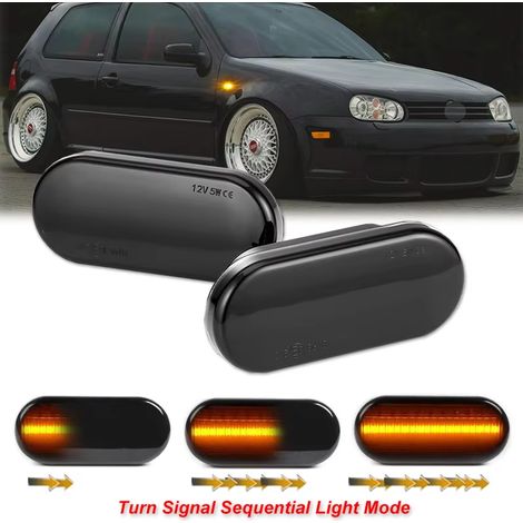 Dynamic LED side indicator for VW Bora Golf 3 4 MK4 Jette Lupo Passat Z2 3BG Polo SB6 Ibiza T5, 2 pieces (1/5)
