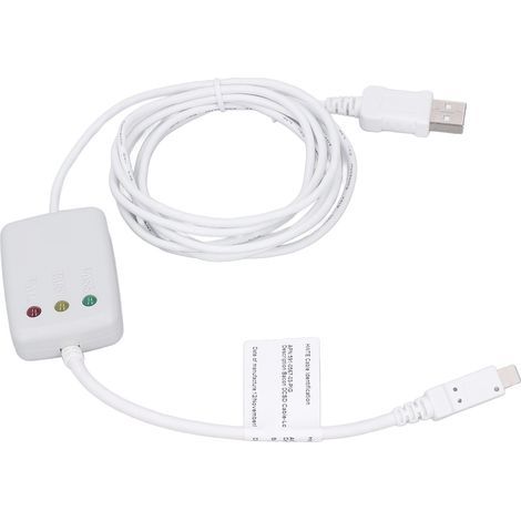 DCSD USB-Flash-Engineering-Kabel mit Echtzeit-Erkennung, Testkabel für Mobiltelefone (iPhone 6S/X), Weiß (1/5)