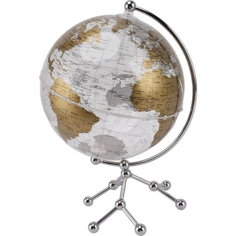 Globe terrestre lumineux rotatif avec guirlande lumineuse pour la décoration intérieure (1/5)