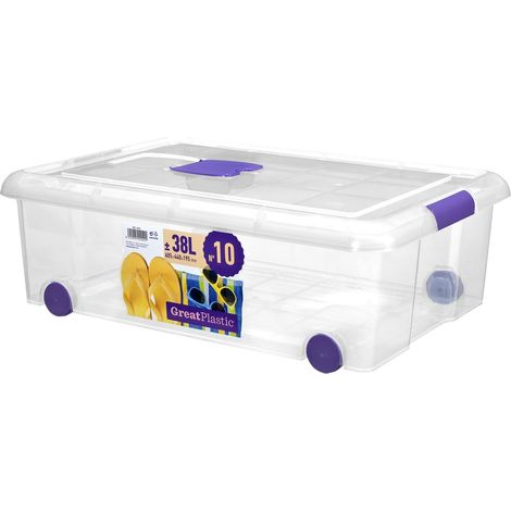 Plastique Classifying Boîte à Roulettes Mod. 10 Naturel (1/5)