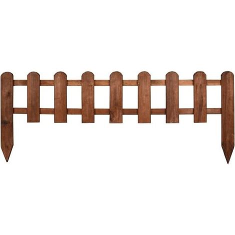 Suinga – Clôture en bois teintée marron 25 x 115 cm – Panneau imperméable – Pour espaces extérieurs – Fabriqué en Espagne