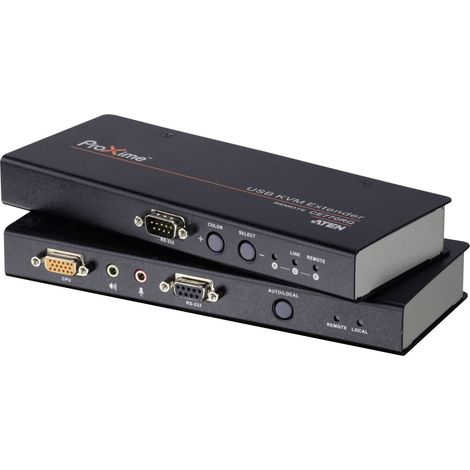 Aten CE770 - Système d'extension KVM VGA USB avec audio, RS-232 et compensation de signal (300 m) (1/5)