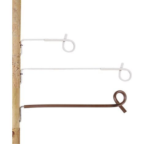 Pigtail 17,5 cm color terra 10 pezzi: Distanziatore Pigtail per fili e corde confezione da 10 pezzi Gallagher