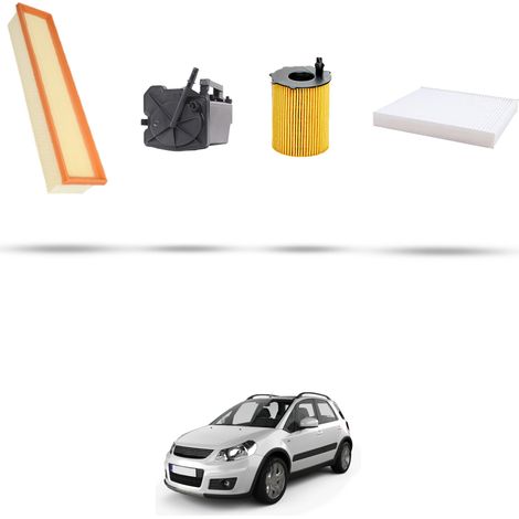 Kit tagliando 4 filtri compatibile con Suzuki Sx4 Dal 1.6 DDIS 66kw 2007 (1/5)