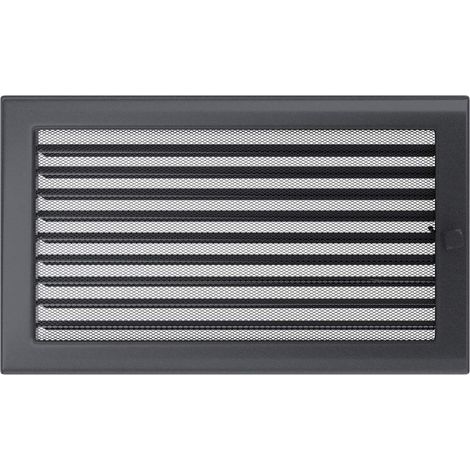KRATKI griglia di ventilazione griglia per camino 22 cm x 37 cm grafite con tende (1/5)