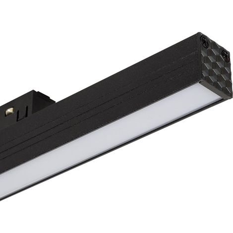 Faretto Lineare LED Binario Magnetico 15W Opal 20mm 48V  Selezionabile (Caldo-Naturale) 2700K - 3500K - 4000K (1/5)