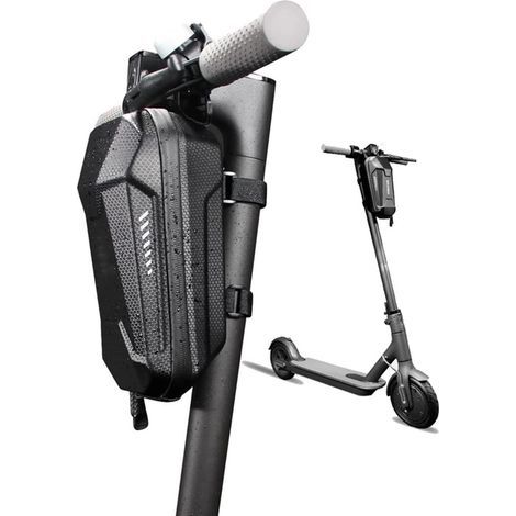 Sacoche de Rangement Étanche pour Trottinette Électrique - Noir - 15 x 12 x 29 cm - Scooter (1/4)