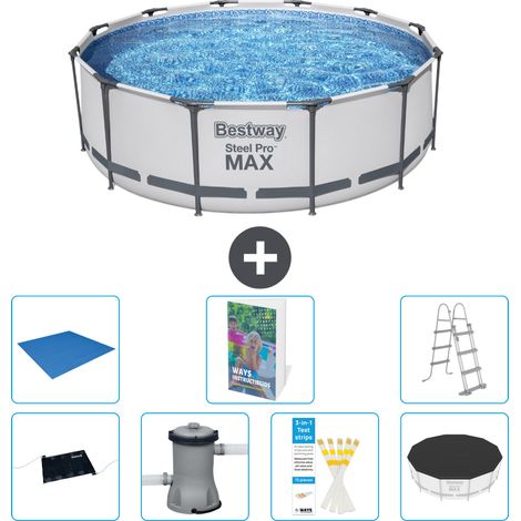 Bestway Piscina Bestway Steel Pro MAX Rotonda - 366x100 cm - 8-pezzi  S388 (1/5)
