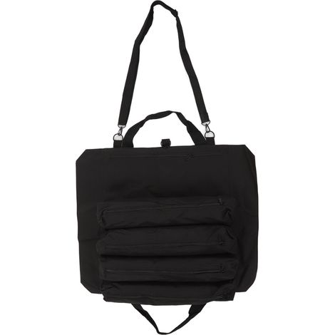 Sac à outils roulant multifonction, poches multiples, portable et pliable, rangement pour clés et outils, noir (1/5)