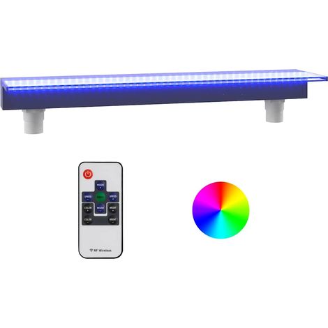 Maison Exclusive - Sfioratore a Cascata con LED RGB Acrilico 90 cm (1/5)
