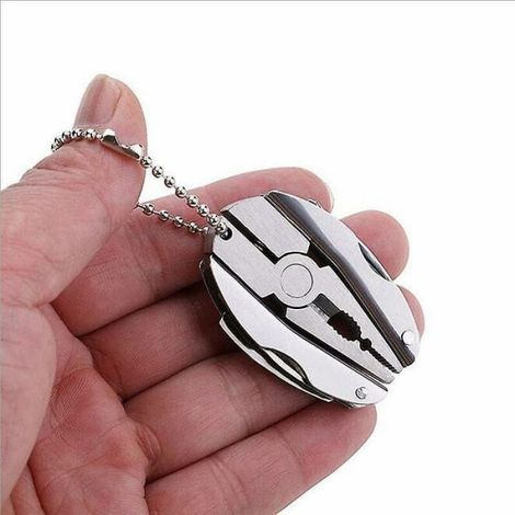 Pince Multifonction - Acier Inoxydable - Pliable Compacte Avec Couteau Et Tournevis - Pour Randonnée Camping - 1 Pièce (1/5)