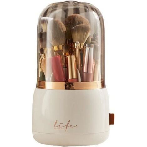 Rangement Maquillage 360 - - Présentoir Cosmétique - Base Antidérapante - Pivote à 360° - 6 Compartiments (1/3)