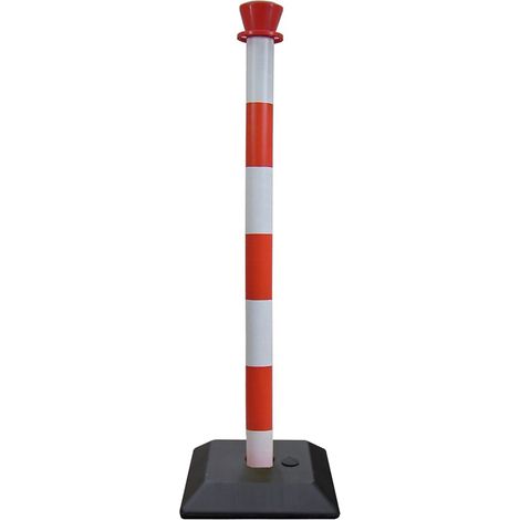 Barrière sécurité RS PRO Rouge, blanc en PVC Haut. 950 mm ( Prix pour 1 ) (1/2)