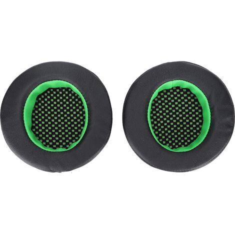 Coussinets d'oreille robustes de remplacement pour casque HECATE G4, G4 PRO, G30, couleur noir-vert (1/5)