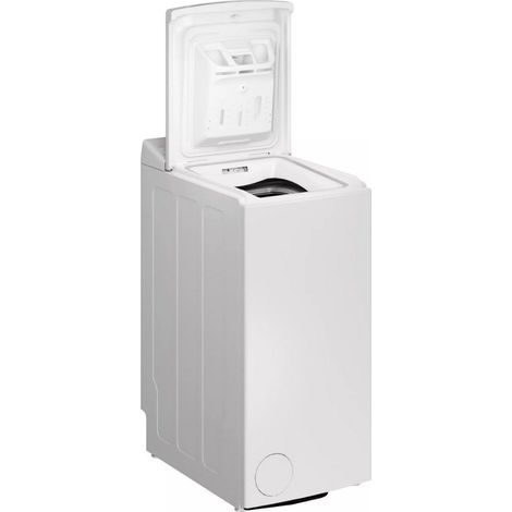 Hotpoint Ariston – Lave-linge top 6kg – Classe énergétique C – Vitesse d'essorage 1200 trs/min – Niveau sonore 76 dB – Départ différé