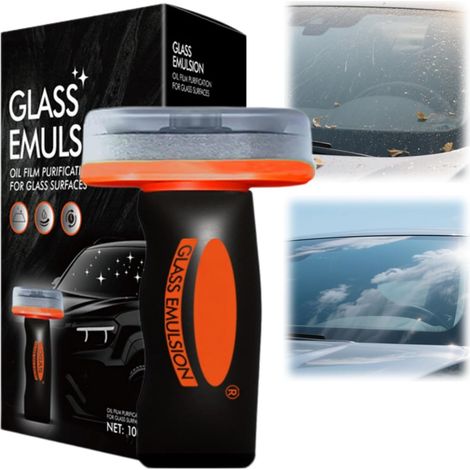 100G Car Window Cleaner Hand,Glass Guard,Nettoyant Vitre Voiture Et Pare-Brise,Nettoyant Pour Vitres Efficace,Car Glass Oil Film Remover for Mirrors (1/5)