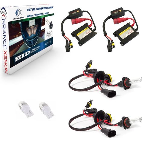 Pack xénon HB3 + HB4 8000K - moto (1/2)
