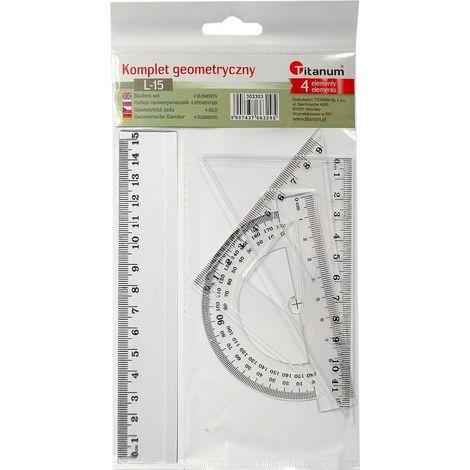 Geometrisches Set, 15 cm, 4-teilig