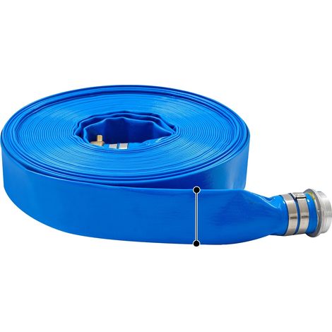 Tubería de drenaje, 100 pies de largo, 2 pulgadas de diámetro interior, azul, 100 pies (1/2)
