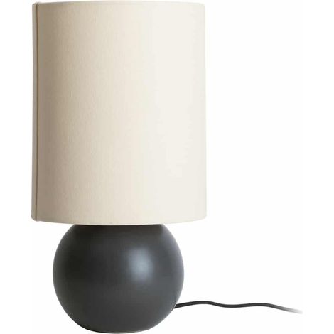 Leitmotiv Alma Ball lámpara de mesa negro mate elegante