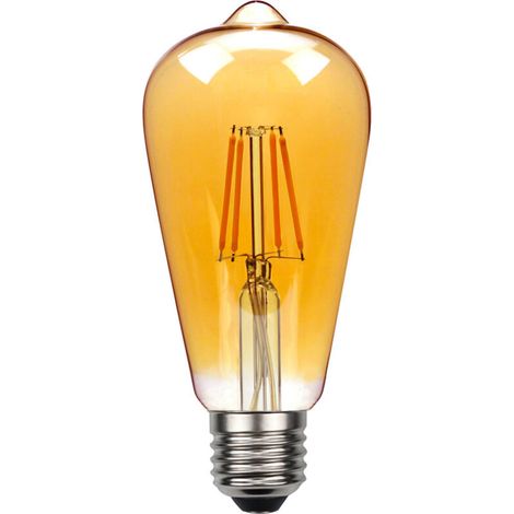 Edison Ampoule E27 Vintage, Ampoule Vintage Led Décorative 220V 4W Protection Oculaire Jaune Chaud, Ampoule Rétro LED 2700K 400LM Bouchon à vis, Longue durée de vie- [Classe énergétique A++]