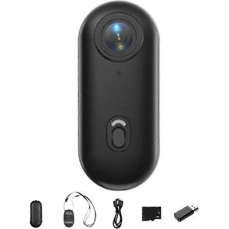 Caméra d'action miniature 4K, caméra corporelle 1080p avec Wi-Fi, enregistrement POV mains libres et carte mémoire 32 Go pour le travail et les voyages.