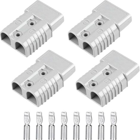 4 pièces 175A Connecteur Rapide Batterie, Rapide Prise de Connecteur, Batterie Connexion Rapide Prise, Bornes de Batterie de Voiture pour Voiture Camping-Car Caravane Moto Bateau