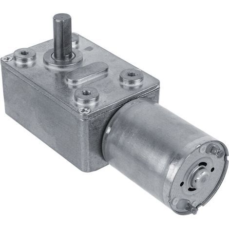 Moteur à vis sans fin réversible 12 V CC, couple élevé, 40 tr/min, boîtier en aluminium, pour automatismes et systèmes industriels (1/5)