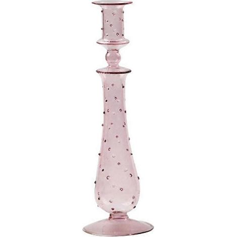 Bougeoir romantique en verre, bougeoir vintage en verre, vase hydroponique transparent, cadeau de style européen, rose transparent (1/5)