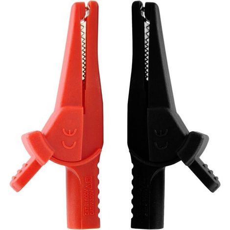 AC285-2 multimeter alligator clips Safety Alligator Clip Compatible with Fluke Phase Rotation Indicator use with TL222 and TL224 Test Leads (AC285-2) (1/4)