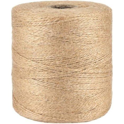 pair AIPERQ Ficelle 500M Ficelle Jute Ficelles de Jardinage Corde Naturelles Fil de Jute Corde Fine pour Jardiage Décoration de Mariage,Arts Créatifs DIY l'emballage Cadeau-TREETALK (1/4)
