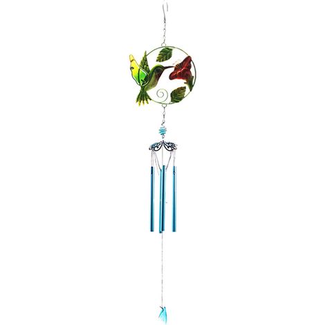 Clochette À Vent - En Fer Forgé Et Verre Peint - Pour Jardin Extérieur Ou Décoration Intérieure De Noël - 1 Pièce (1/5)