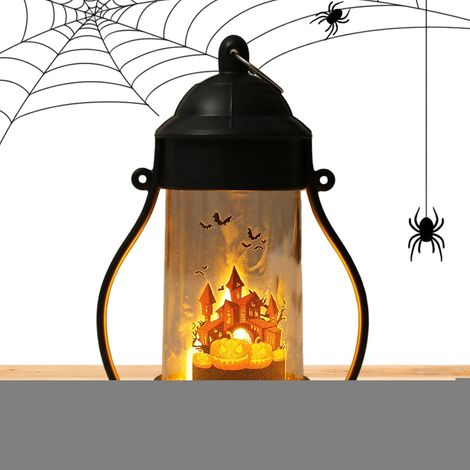 Lampe d'Halloween Lumière Nuit Crâne Lanterne Décorative Décoration Maison Halloween pour Soirée Jardin Terrasse Foyer Bibliothèque Salon (1/5)