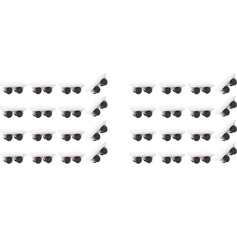 32 Pièces Roulettes Auto-Adhésives Bâton Robuste Sur Roues Mini Roues Petites Roulettes Non Pivotantes Poulie En Plastique (1/5)