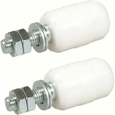 Olive de Guidage Nylon pour Porte Coulissante, Lot de 2, Fixation avec Tige Filetée, Application Portail Coulissant (1/4)