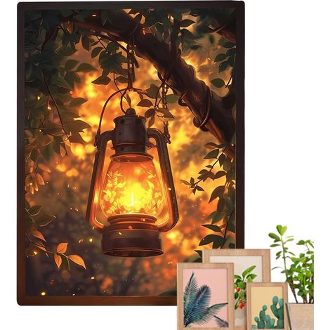 Tableau LED Éclairé - Tableaux Éclairés Multiples Couleurs - Lampe D'Art À (1/5)