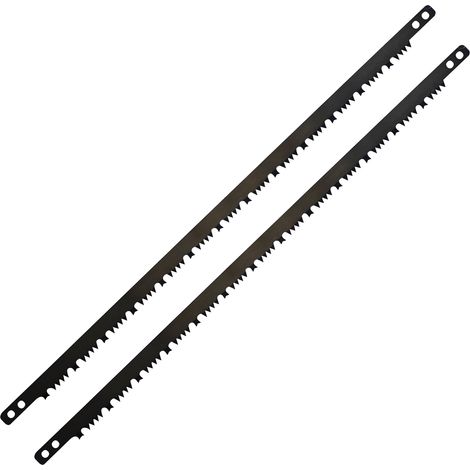 Dapetz ® 21 Inches Bow Saw Blade 532mm Raker Teeth Saw Blade Suitable For Green Or Wet Wood High Strength Hardened Steel for Logs, Branches and DIY Projects 2PCS (1/5)