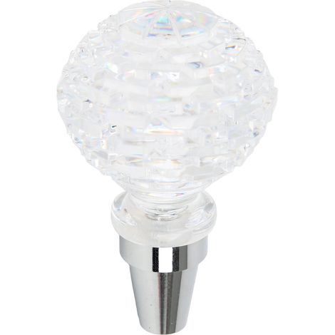 Levier de vitesse boule cristal universel pour voiture manuelle, avec 3 adaptateurs, Type B, pommeau de changement de rapport en verre, diamètre standard, intérieur voiture. (1/5)