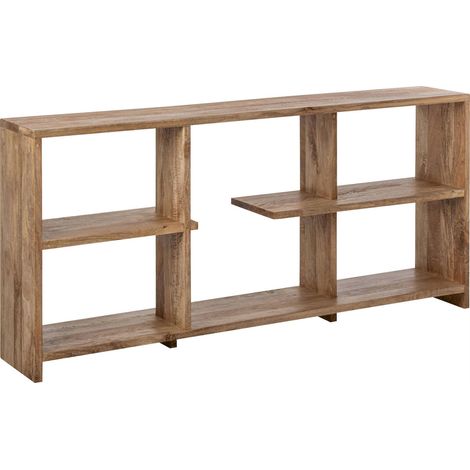 Bibliothèque basse en bois de manguier naturel - naturel (1/5)