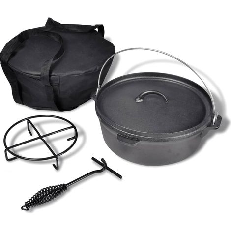 Dutch Oven 5.6 L including Accessories vidaXL