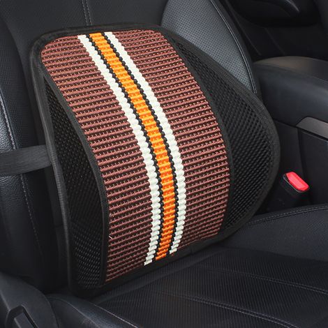 Coussin lombaire universel pour voiture, fauteuil de bureau, canapé, dossier, noir (1/5)