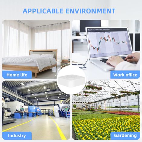 Tuya Zigbee Intelligent Air Housekeeper 6 in 1: monitor della qualità dell'aria (PM2.5/formaldeide/TVOC/CO2), rilevatore di temperatura e umidità per casa e ufficio. (1/5)