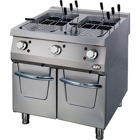 Cuiseur à pâtes électrique sur placard fermé - gamme 900 - 40 + 40 l - AFI COLLIN-LUCY