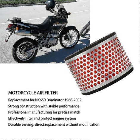 Filtro de aire de repuesto profesional para motor de motocicleta NX650 Dominator (1988 - 2002) Edición 0618 (1/3)