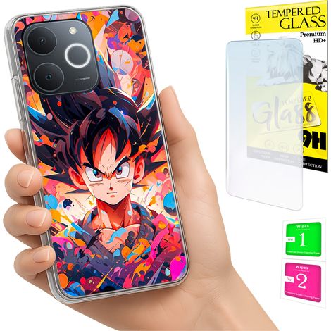 Funda para Realme Note 70T con cubierta trasera y cristal 9H. (1/5)